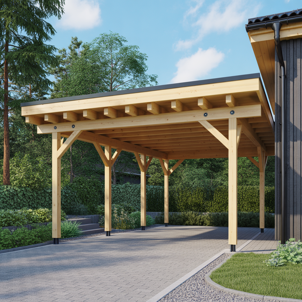 2.Sa bygger du en stabil och hallbar carport i tra