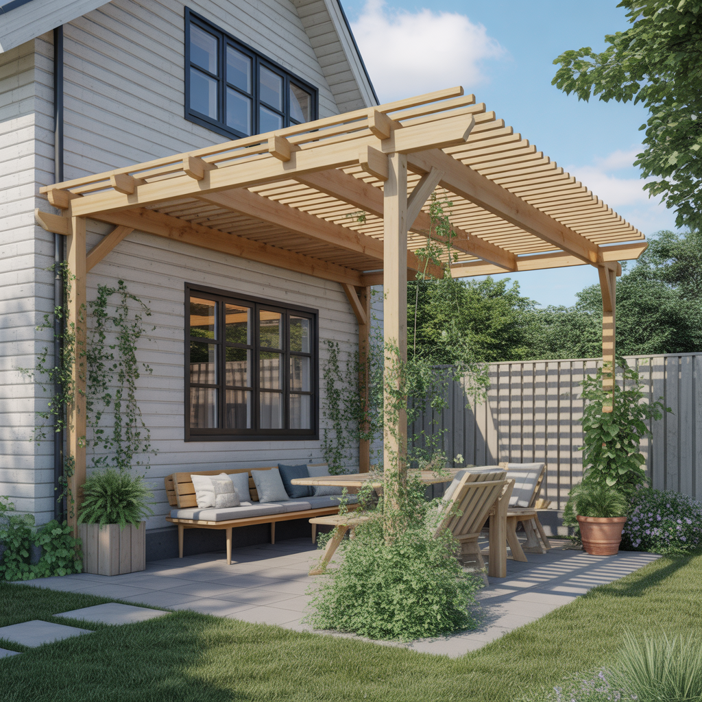 4.Hur du bygger en pergola som ger bade skugga och ventilation