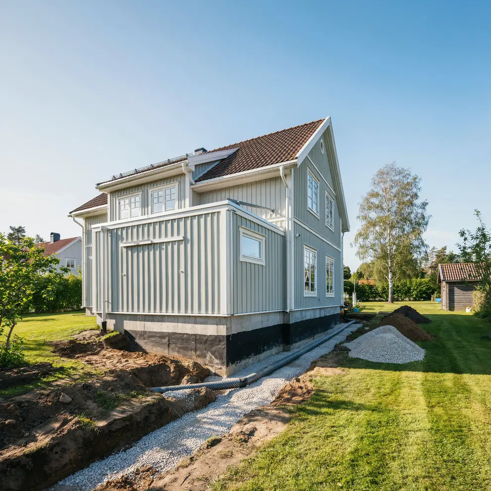 renovera kallare dranera husgrund arlanda sigtuna kommun stockholm